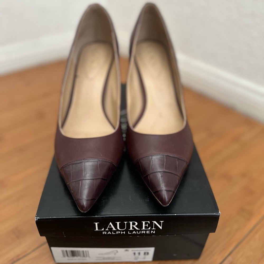 Lauren Ralph Lauren Lanette Pumps – Size 11 – Bordeaux